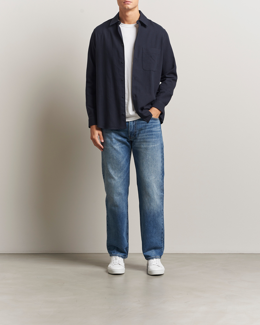 Uomini | Camicie | Samsøe Samsøe | Damon Overshirt Salute Navy