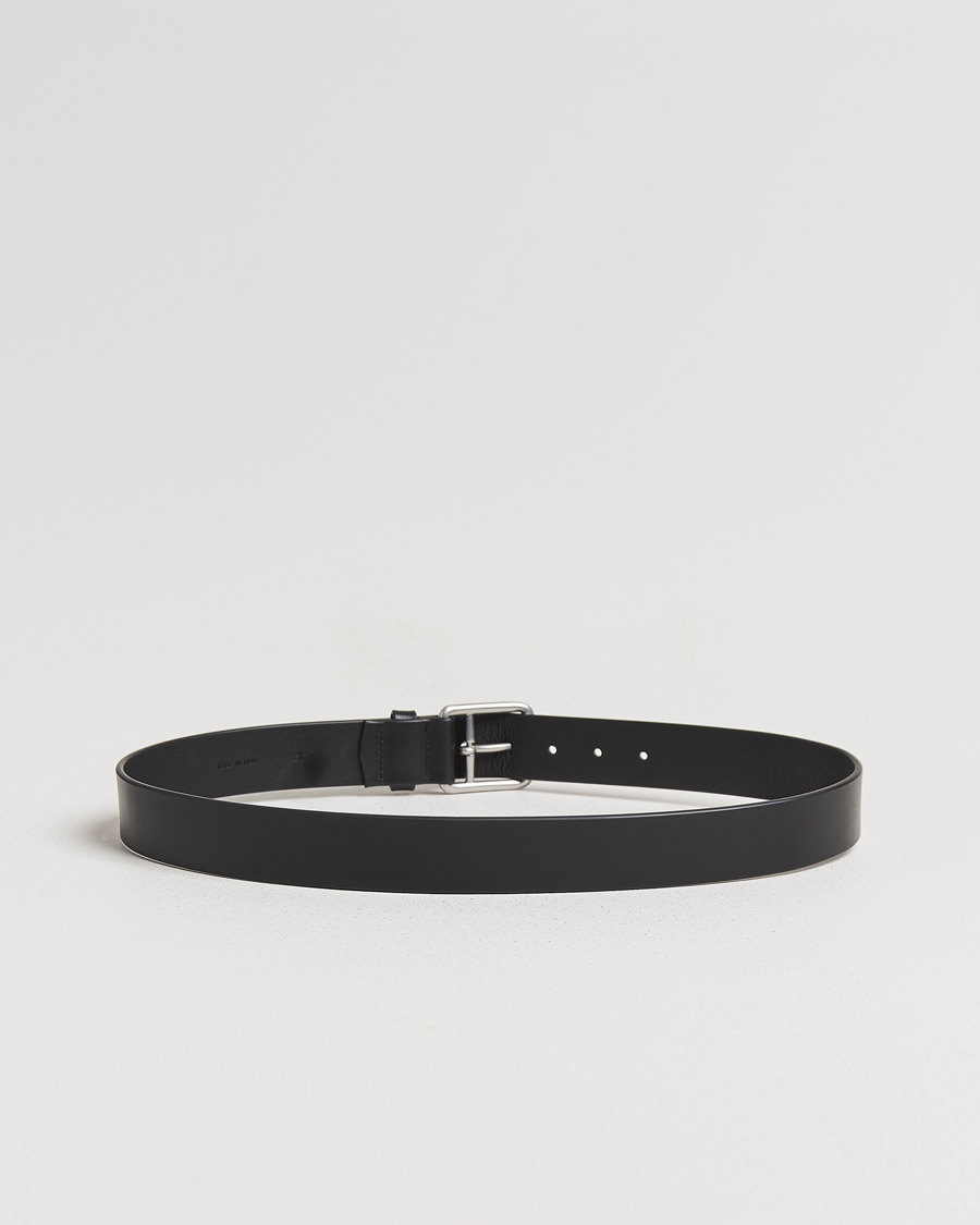Uomini | Cinture | Polo Ralph Lauren | Signature Pony Leather Belt Black