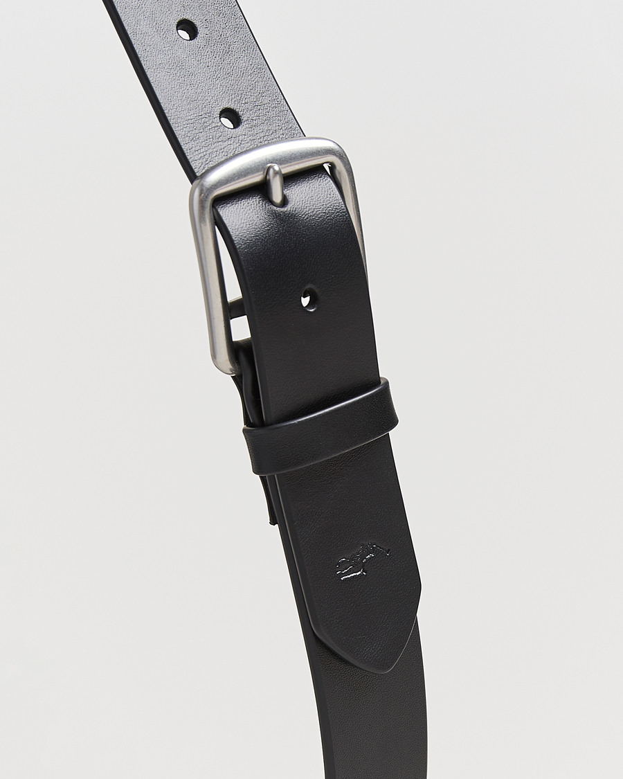 Uomini | Cinture | Polo Ralph Lauren | Signature Pony Leather Belt Black