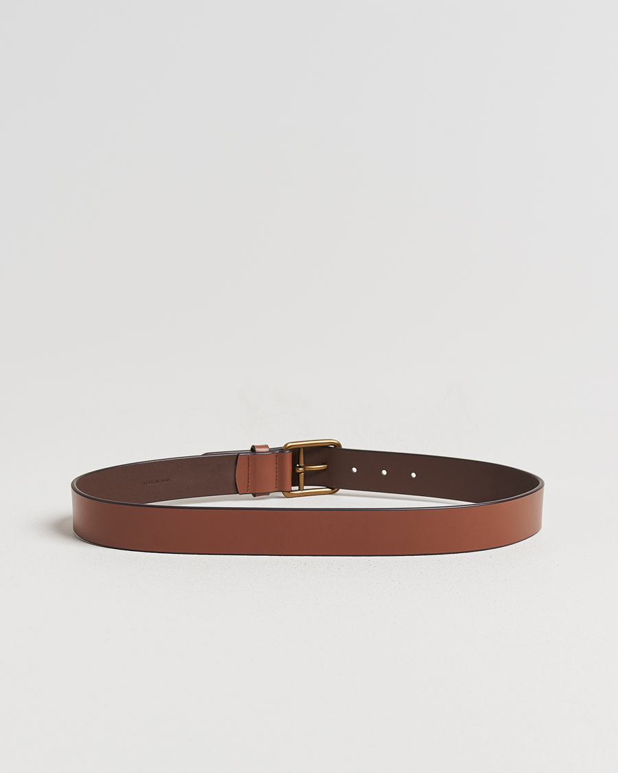 Uomini | Cinture | Polo Ralph Lauren | Signature Pony Leather Belt Saddle