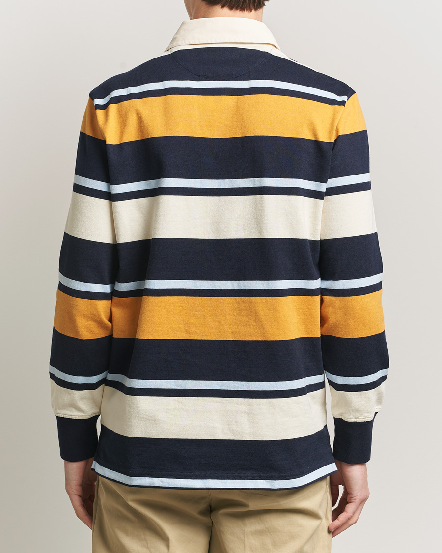 Uomini | Maglieria | Gant | Striped Heavy Rugger Evening Blue Multi