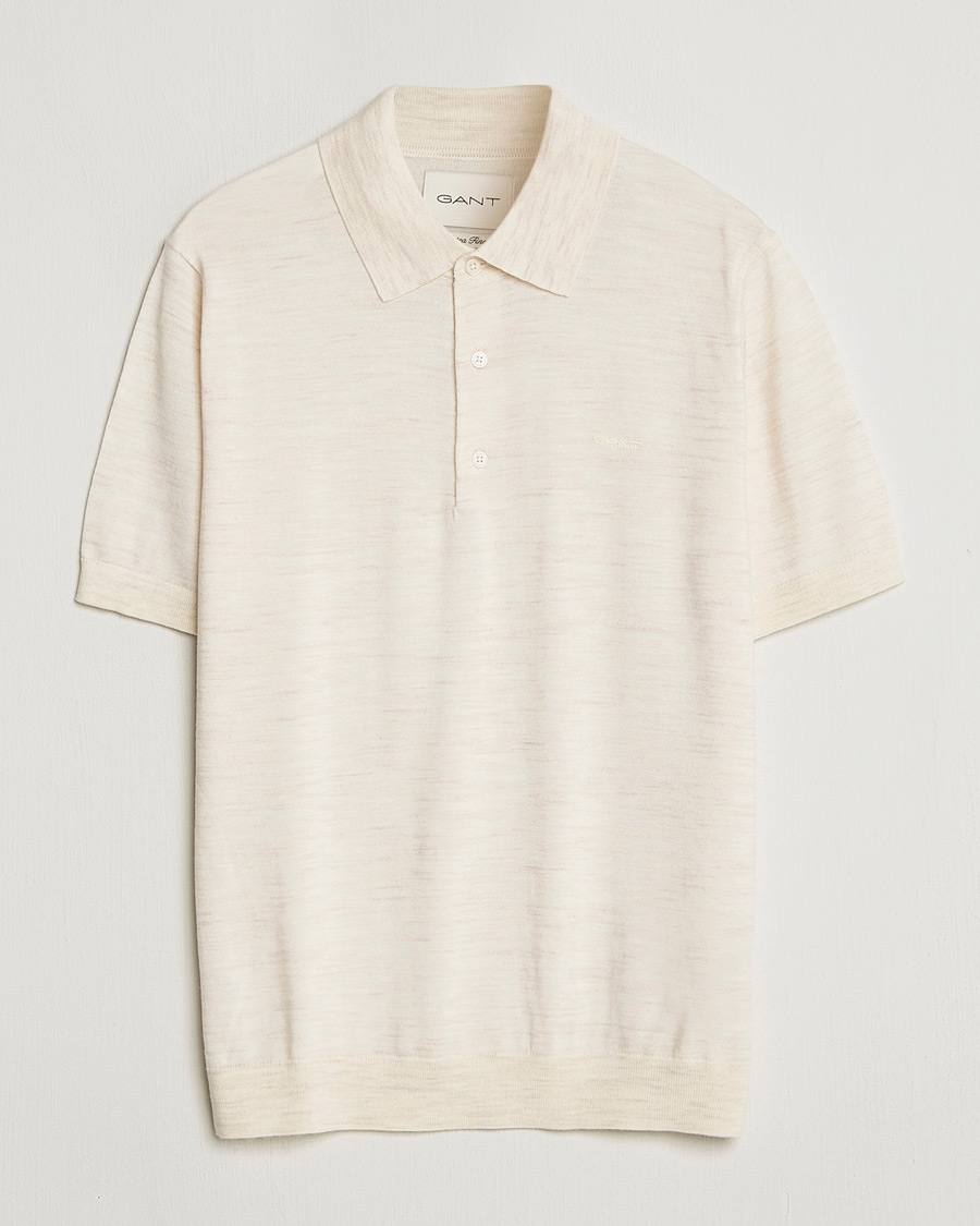 Uomini | Polo | Gant | Extrafine Merino Polo Seed Melange