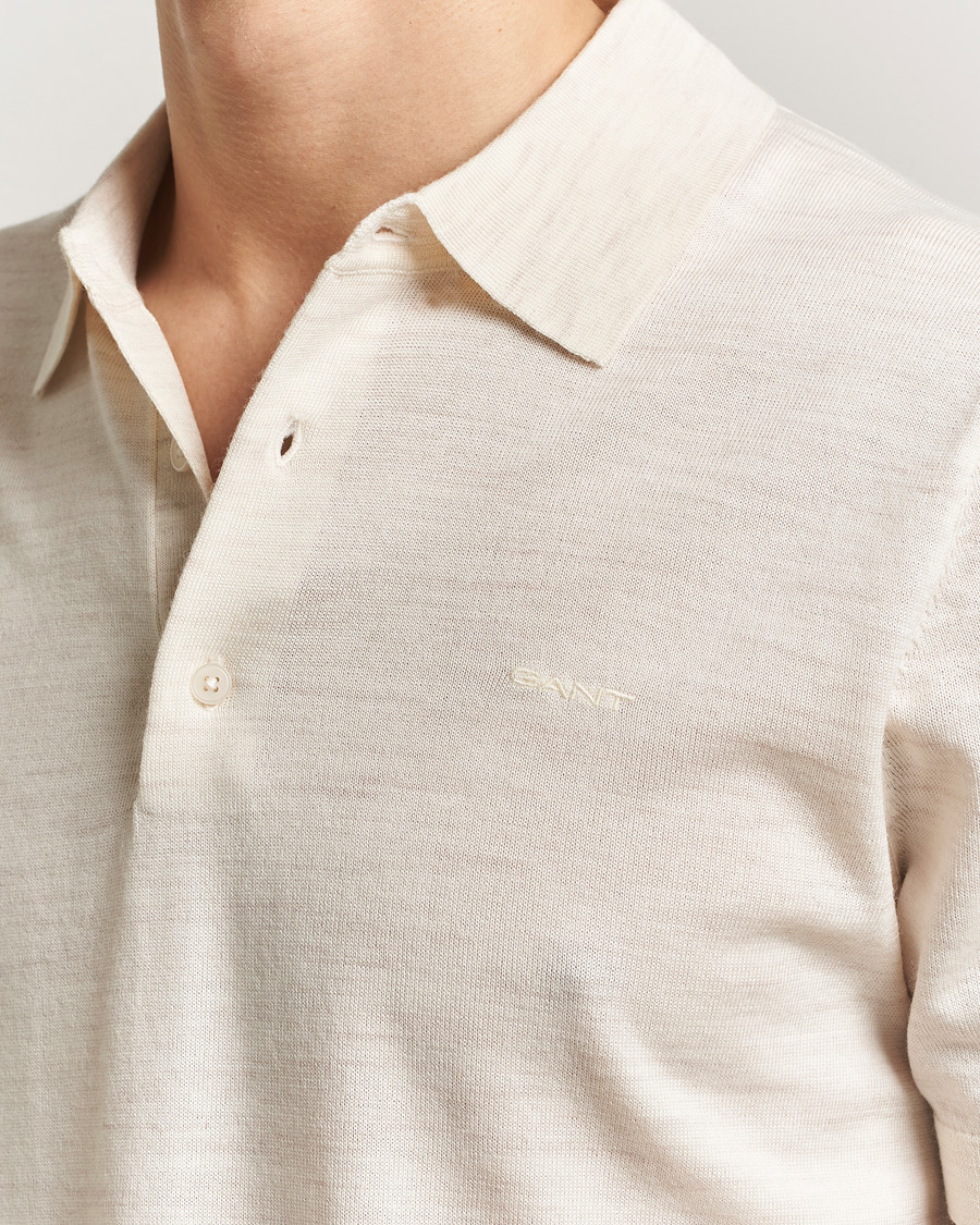 Uomini | Polo | Gant | Extrafine Merino Polo Seed Melange
