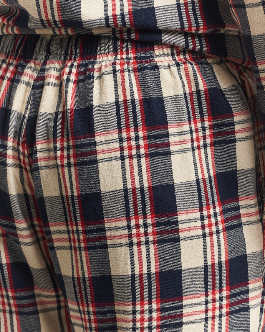 Uomini | Accappatoi & Pigiami | GANT | Flannel Checked Pyjama Set Ruby Red