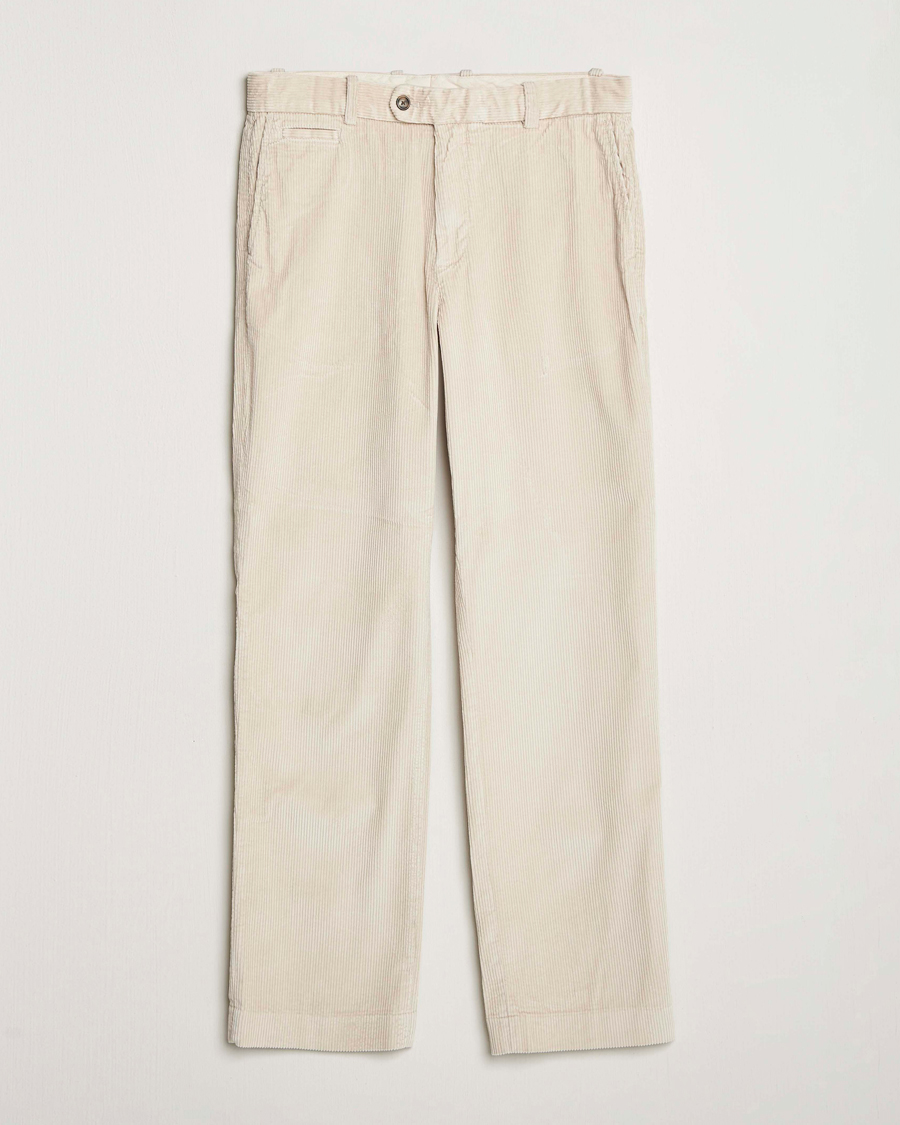 Uomini | Pantaloni | Gant | Straight Fit Corduroy Trousers Putty