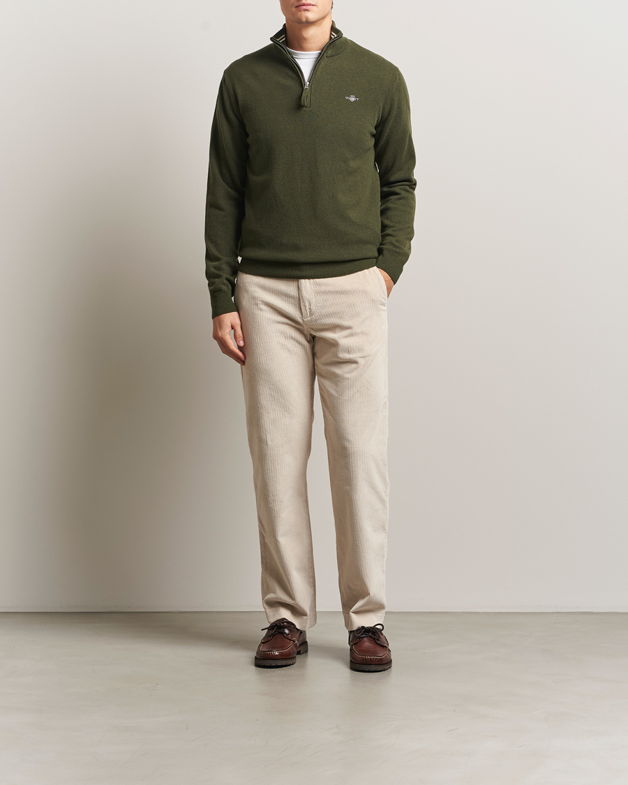 Uomini | Pantaloni | GANT | Straight Fit Corduroy Trousers Putty