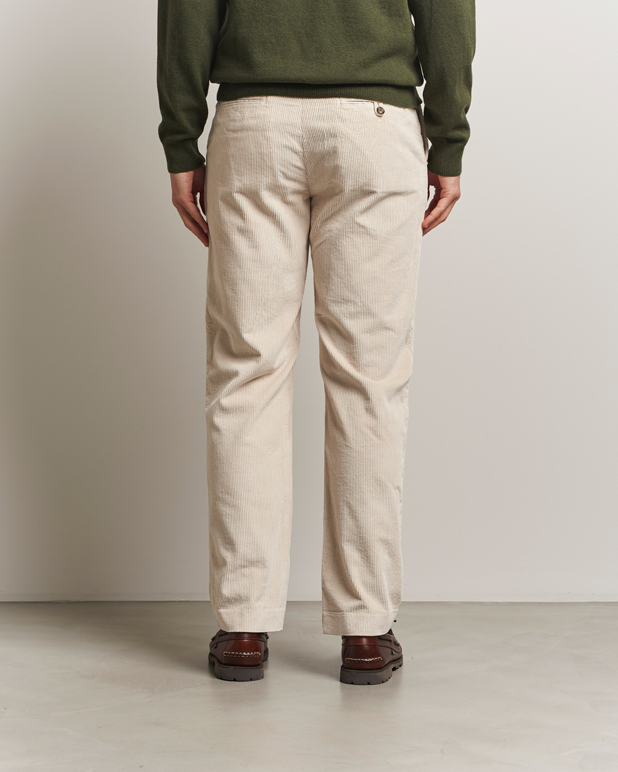Uomini | Pantaloni | GANT | Straight Fit Corduroy Trousers Putty