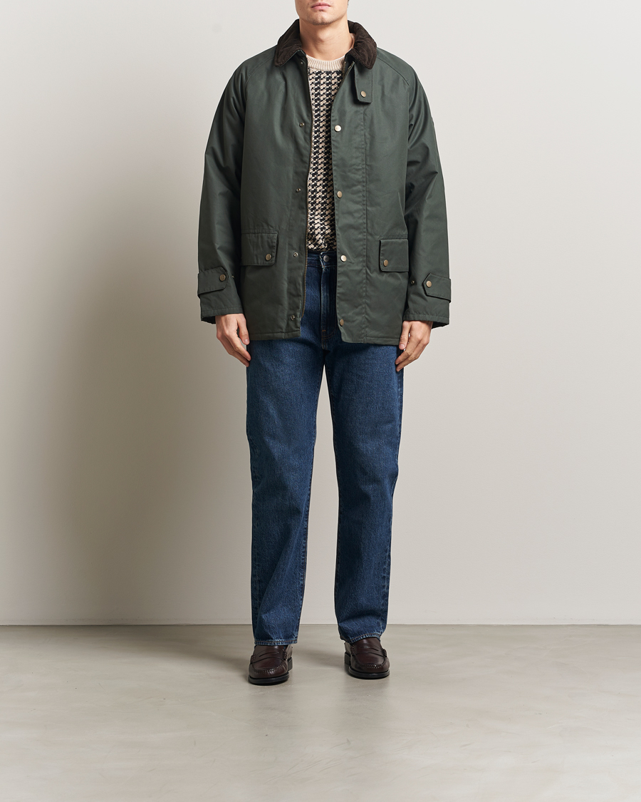 Uomini | Giacche | GANT | Waxed Barn Jacket Woody Green