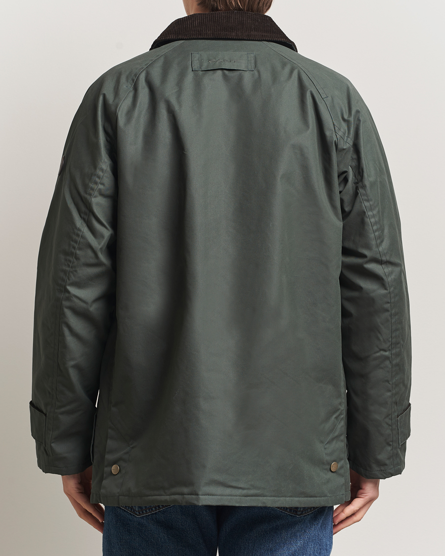 Uomini | Giacche | Gant | Waxed Barn Jacket Woody Green