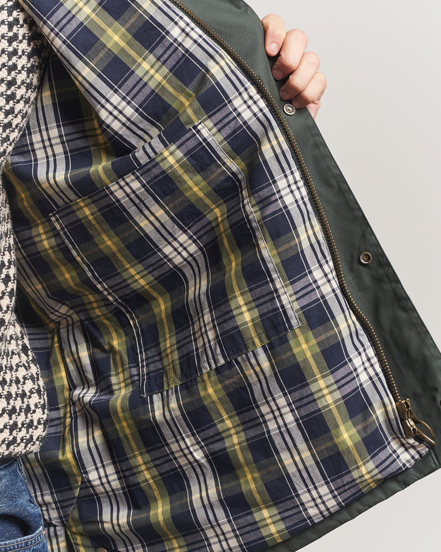 Uomini | Giacche | Gant | Waxed Barn Jacket Woody Green