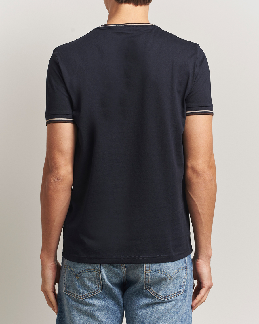 Uomini | T-shirt | Fred Perry | Twin Tipped T-Shirt Navy