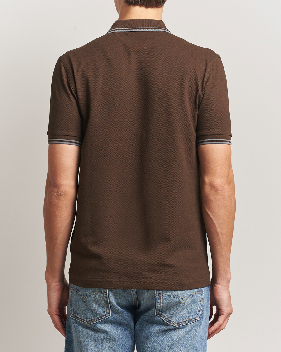 Uomini | Polo | Fred Perry | Twin Tipped Shirt Burnt Tobacco