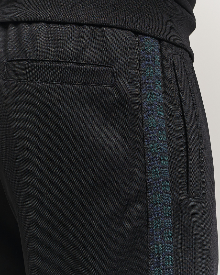 Uomini | Pantaloni | Fred Perry | Blackwatch Tartan Taped Track Pants Black