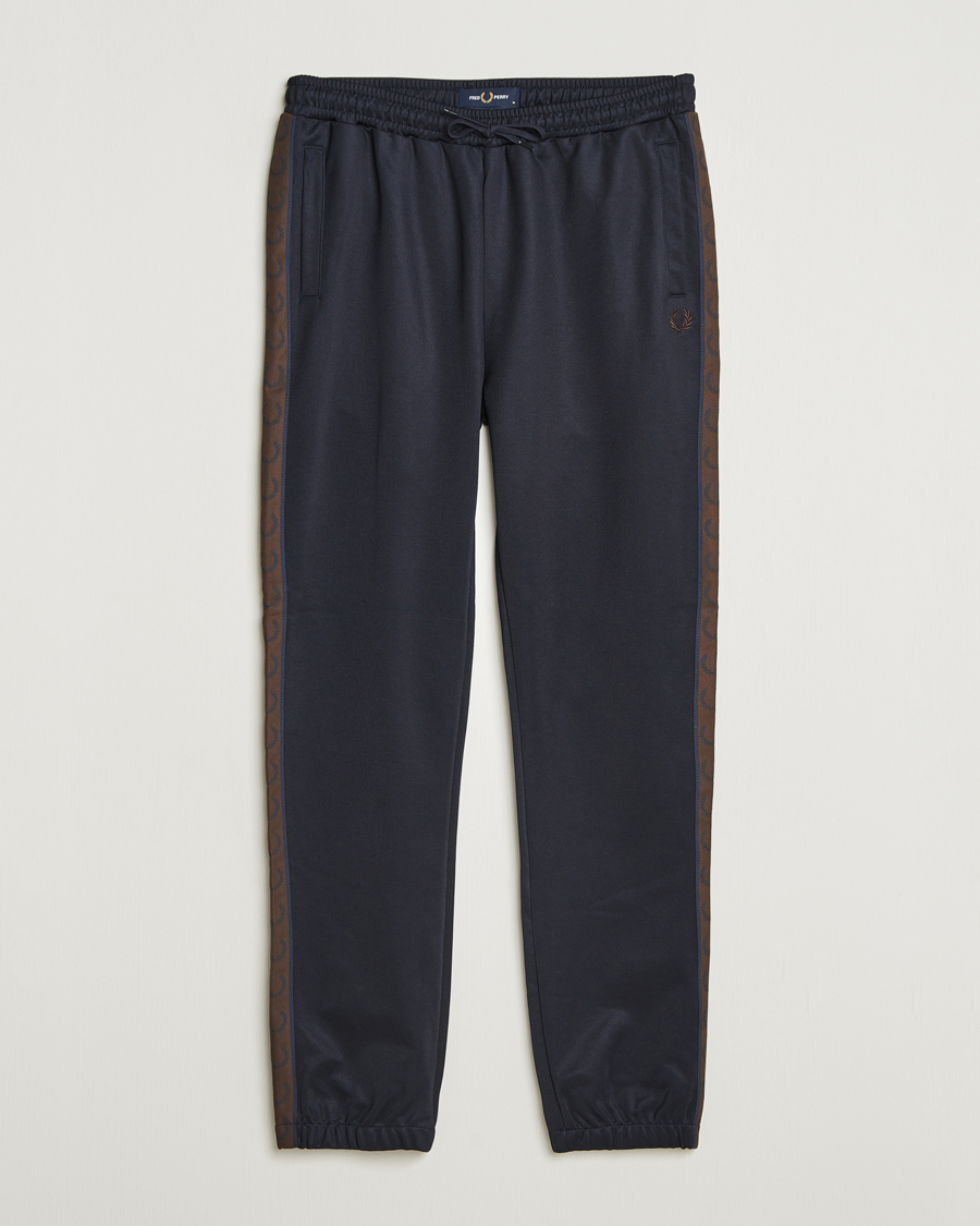 Uomini | Pantaloni | Fred Perry | Taped Track Pants Navy