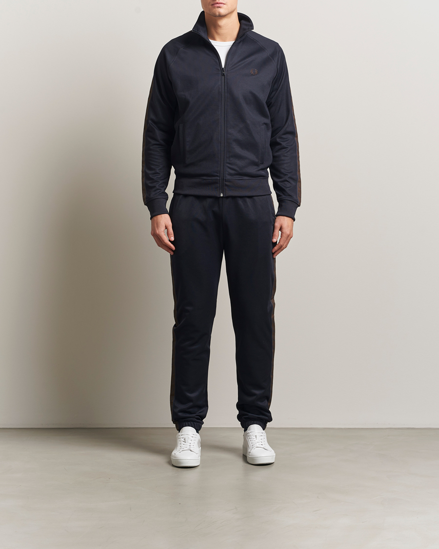 Uomini | Pantaloni | Fred Perry | Taped Track Pants Navy
