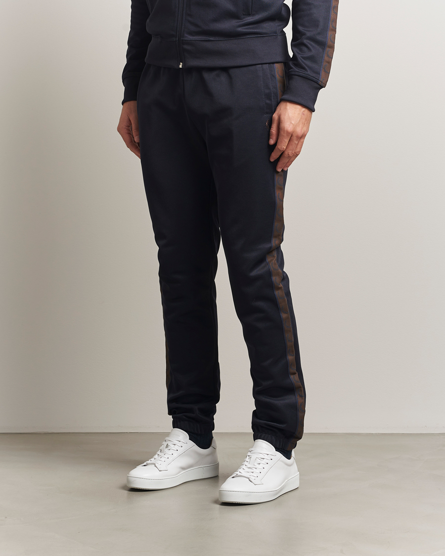 Uomini | Pantaloni | Fred Perry | Taped Track Pants Navy