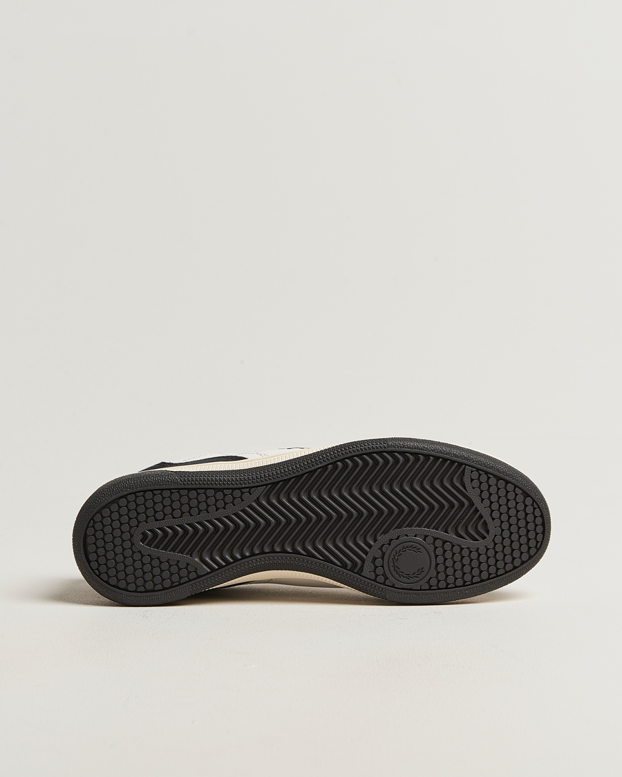 Uomini | Sneakers | Fred Perry | B11 Leather/Suede Sneaker Snow White/Navy
