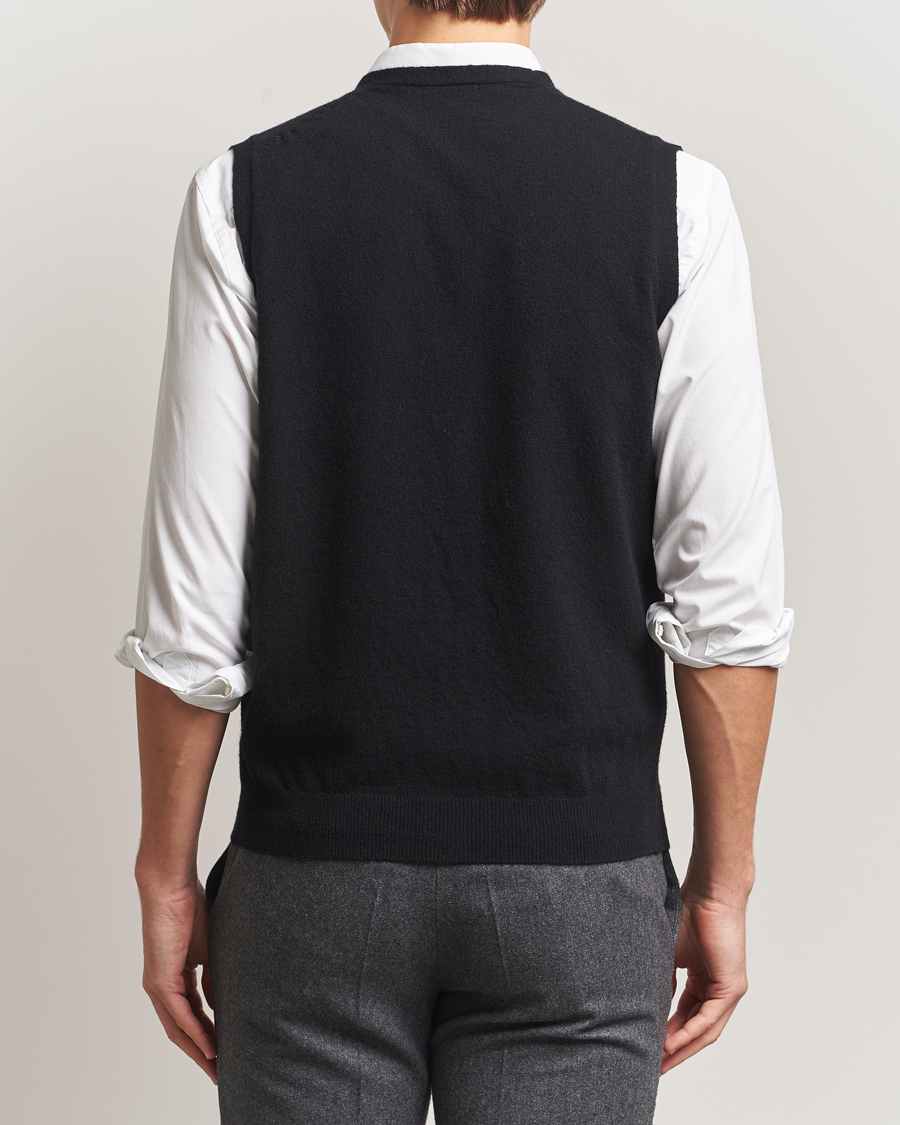 Uomini | Maglieria | Oscar Jacobson | Guiseppe Buttoned Vest Black