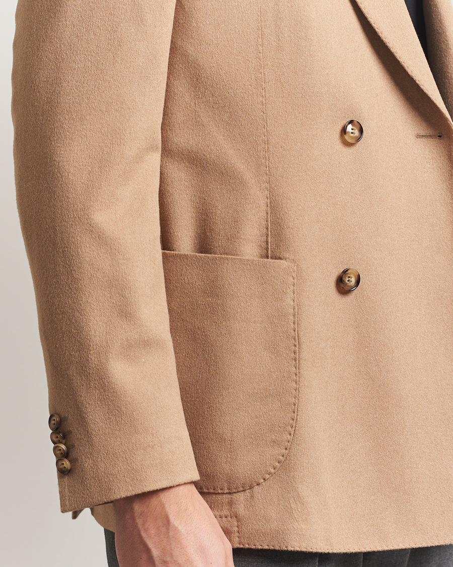 Uomini | Blazers | Oscar Jacobson | Farris Baby Camel Loro Piana Blazer Beige