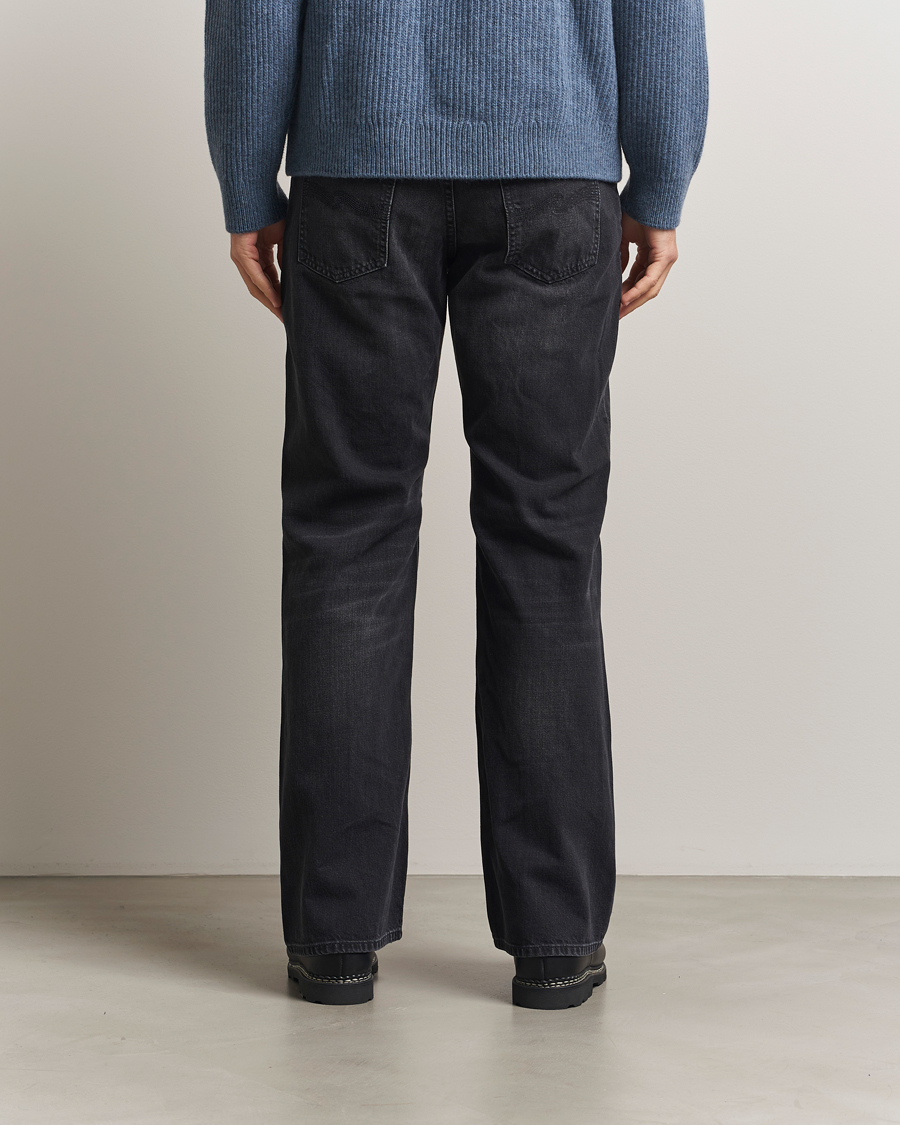 Uomini | Jeans | Nudie Jeans | Flare Glenn Jeans Black Storm