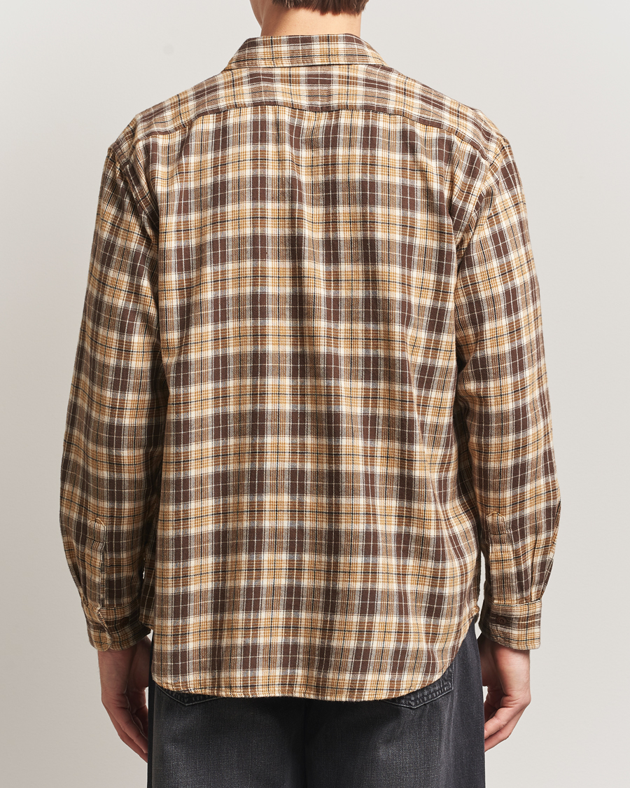 Uomini | Camicie | Nudie Jeans | Julian Checked Worker Shirt Brown
