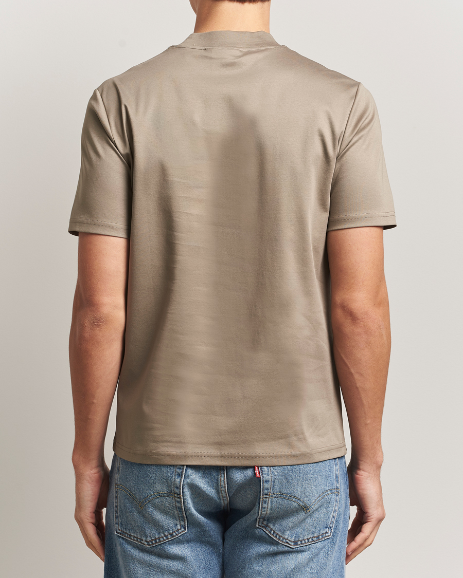 Uomini | T-shirt | J.Lindeberg | Ace Mock Neck T-Shirt Brindle