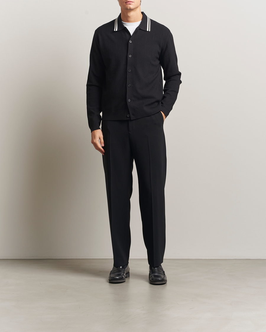 Uomini | Maglieria | J.Lindeberg | Willem Structured Cardigan Black