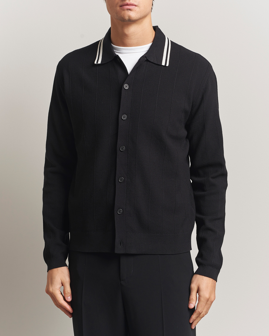 Uomini | Maglieria | J.Lindeberg | Willem Structured Cardigan Black