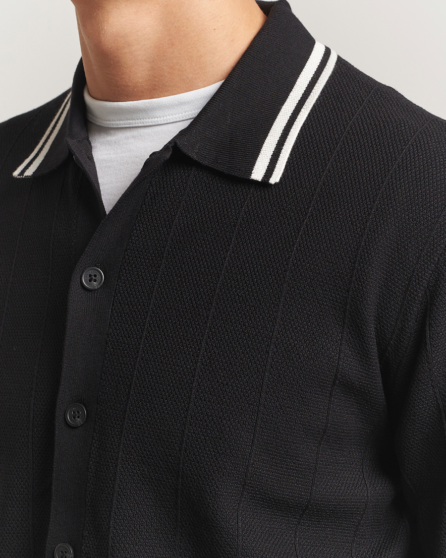 Uomini | Maglieria | J.Lindeberg | Willem Structured Cardigan Black