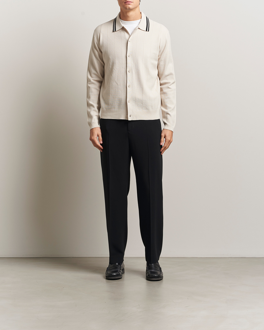 Uomini | Maglieria | J.Lindeberg | Willem Structured Cardigan Moonbeam