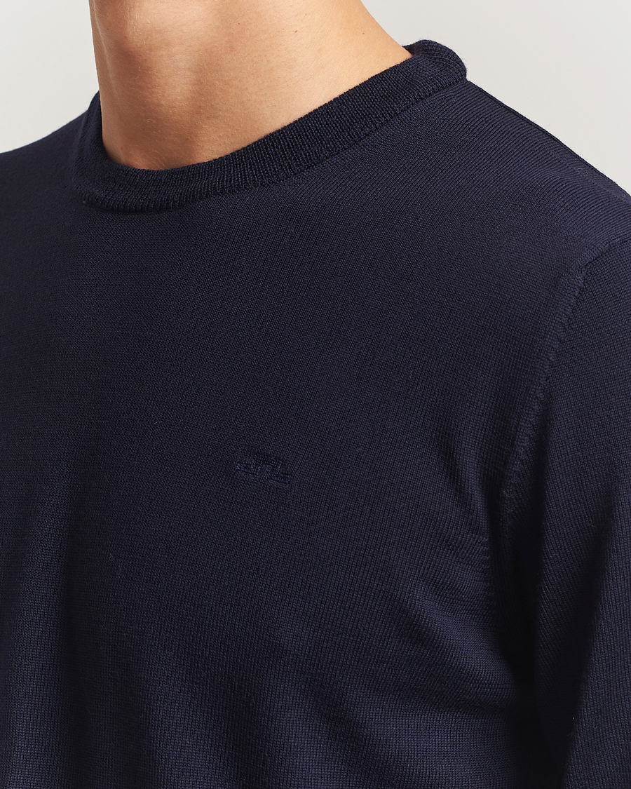 Uomini | Maglieria | J.Lindeberg | Keane Merino Crew Neck Navy