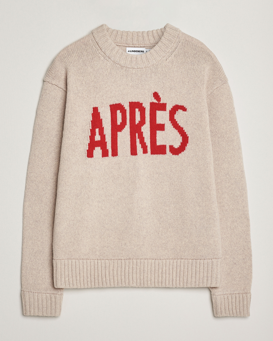 Uomini | Maglieria | J.Lindeberg | Fabian Graphic Knitted Sweater Moonbeam