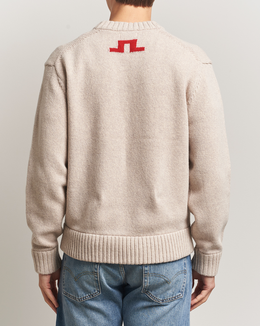 Uomini | Maglieria | J.Lindeberg | Fabian Graphic Knitted Sweater Moonbeam