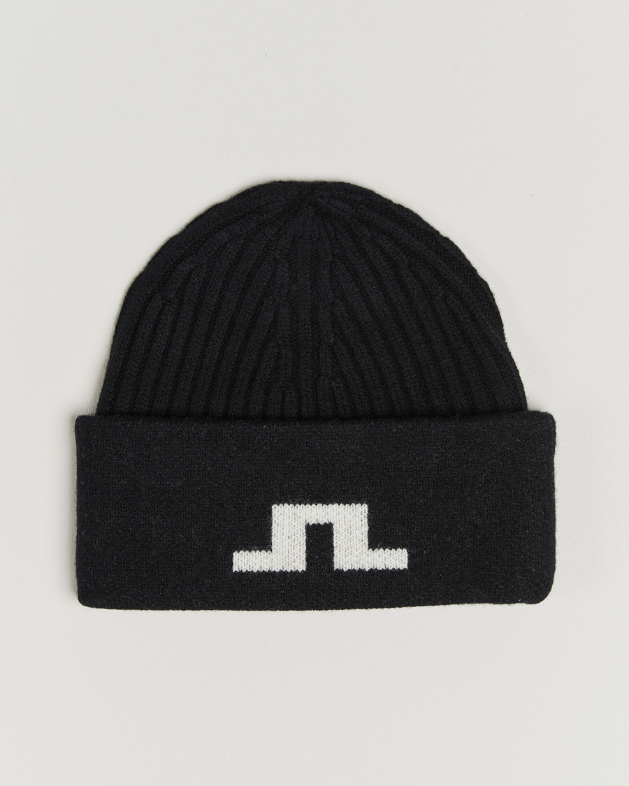 Uomini | Berretti | J.Lindeberg | Arther Graphic Beanie Black