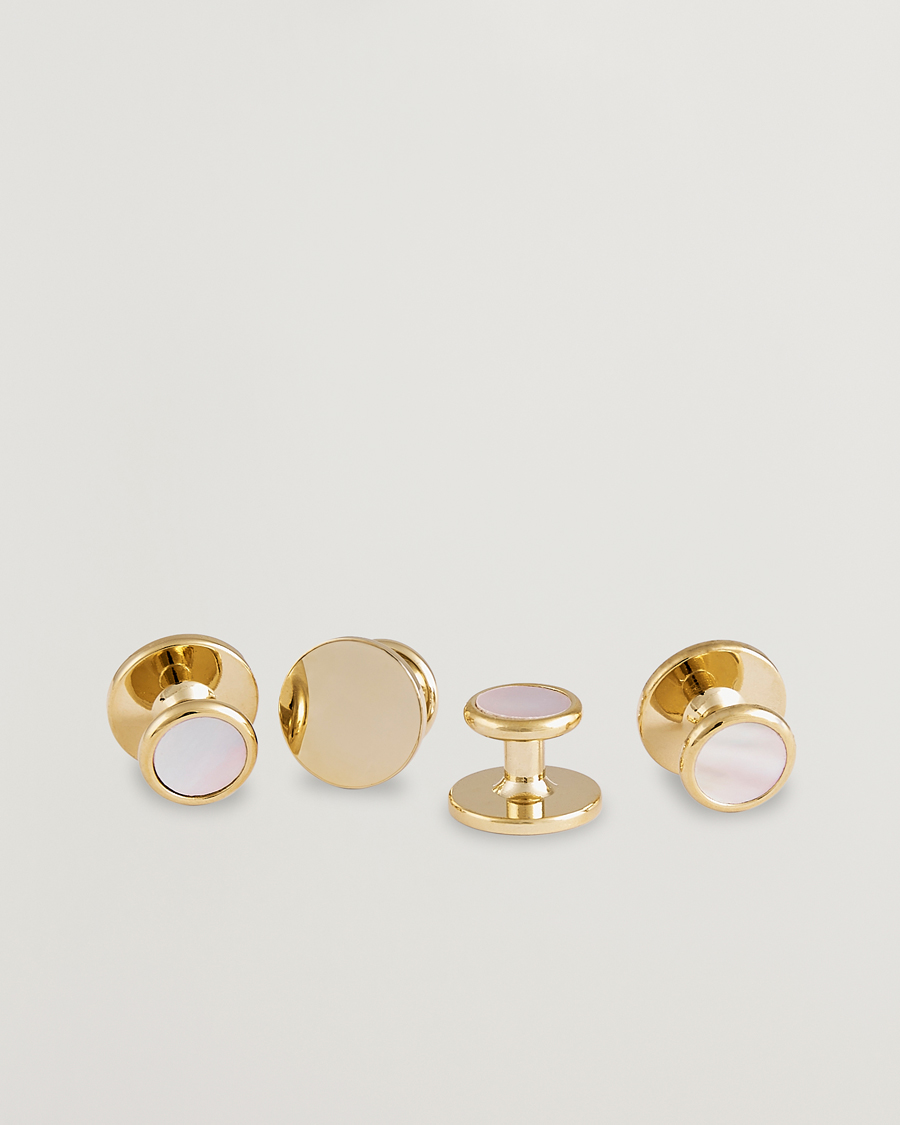 Uomini | Gemelli | Amanda Christensen | Cufflink & Shirt Studs Set Gold