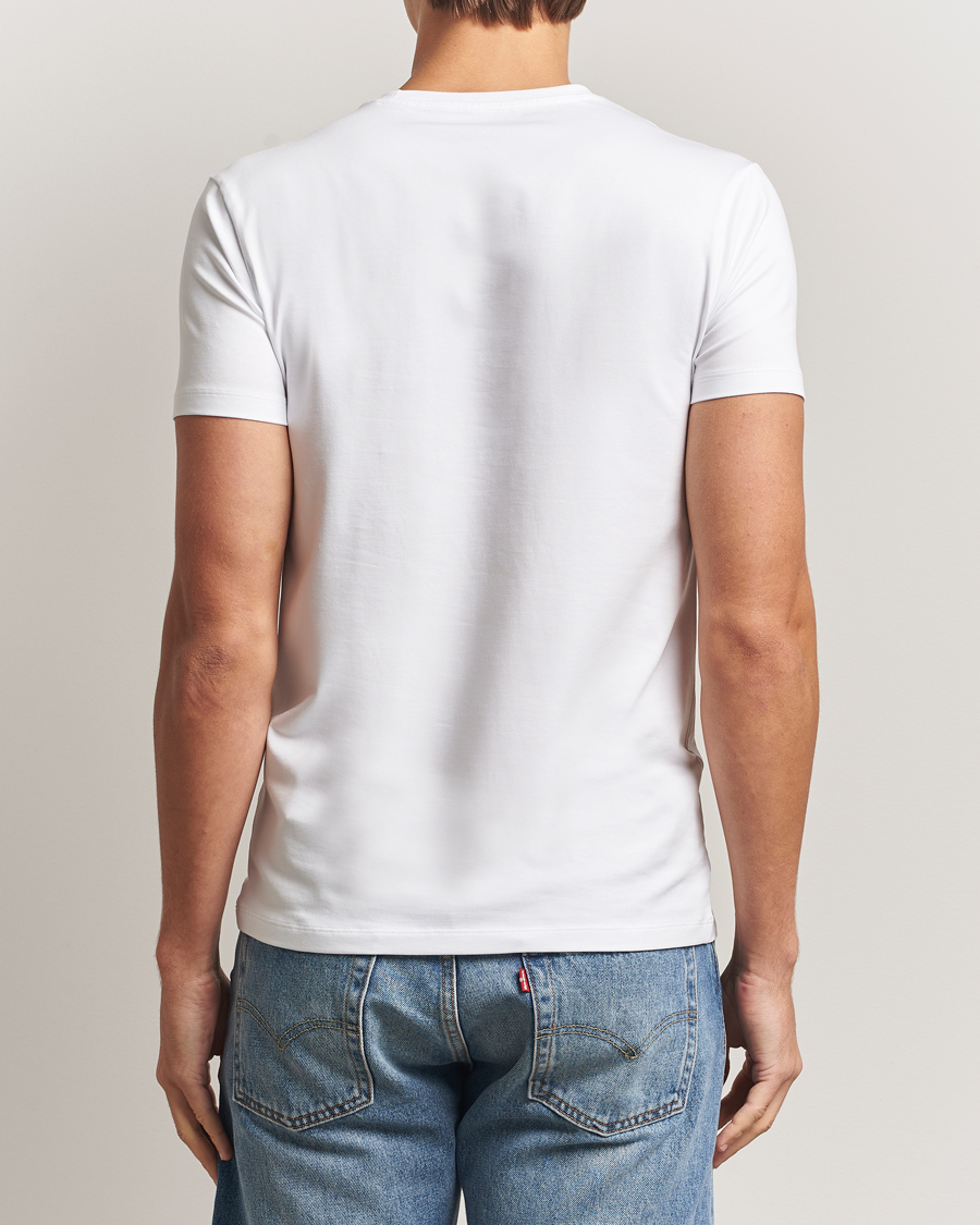 Uomini | T-shirt | Falke | 2-Pack Cotton Crew Neck T-Shirt White