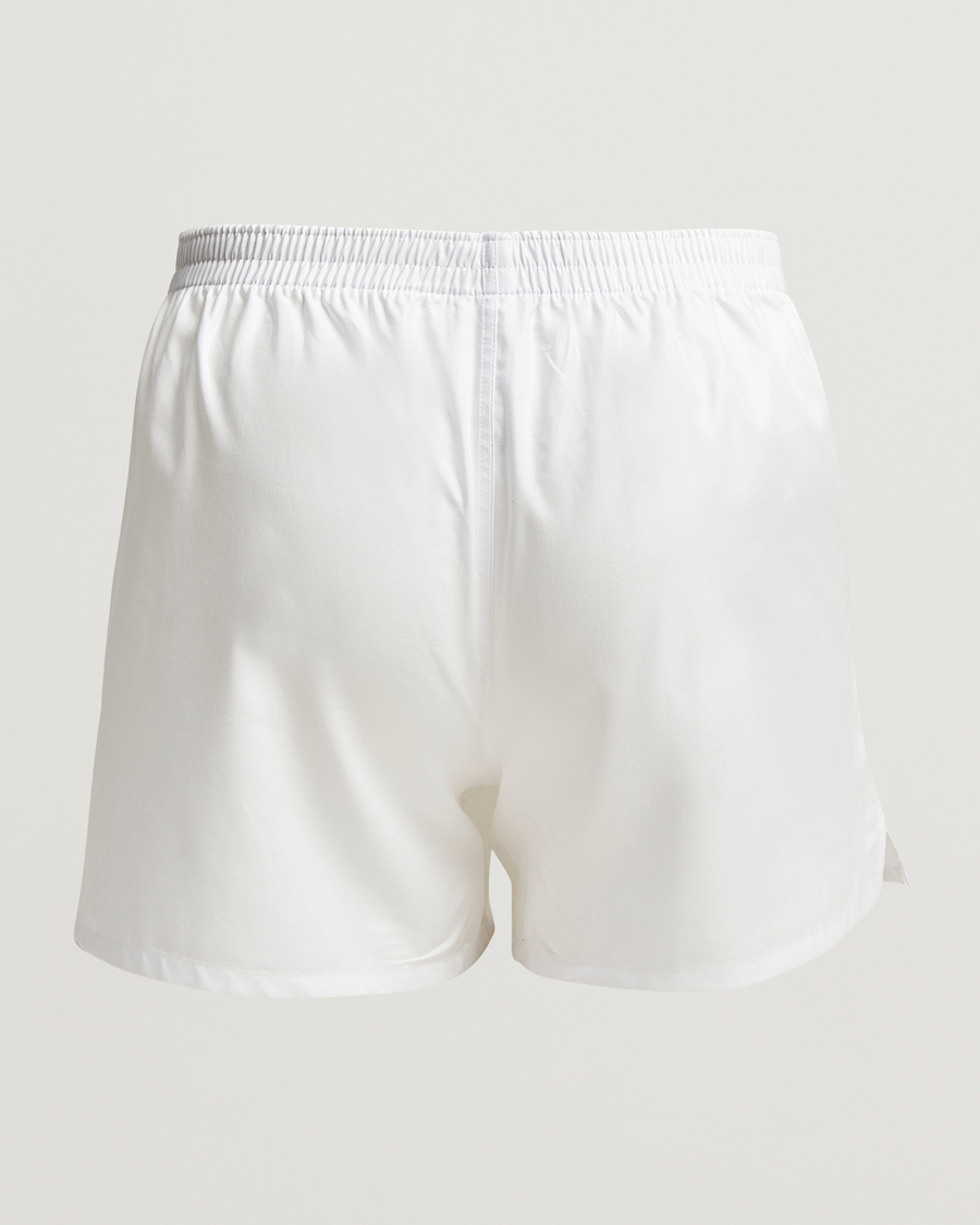 Uomini | Biancheria intima | Falke | Cotton Woven Boxer Shorts White