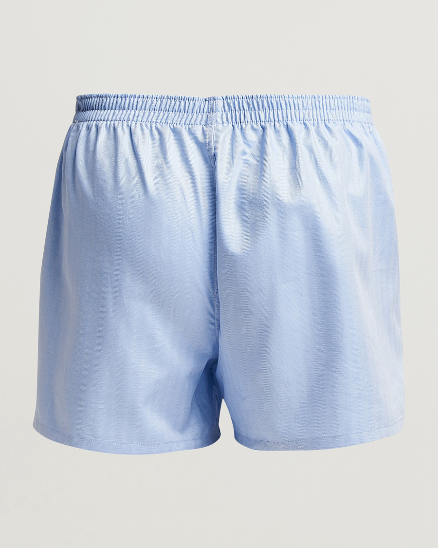 Uomini | Biancheria intima | Falke | Cotton Woven Boxer Shorts Light Blue