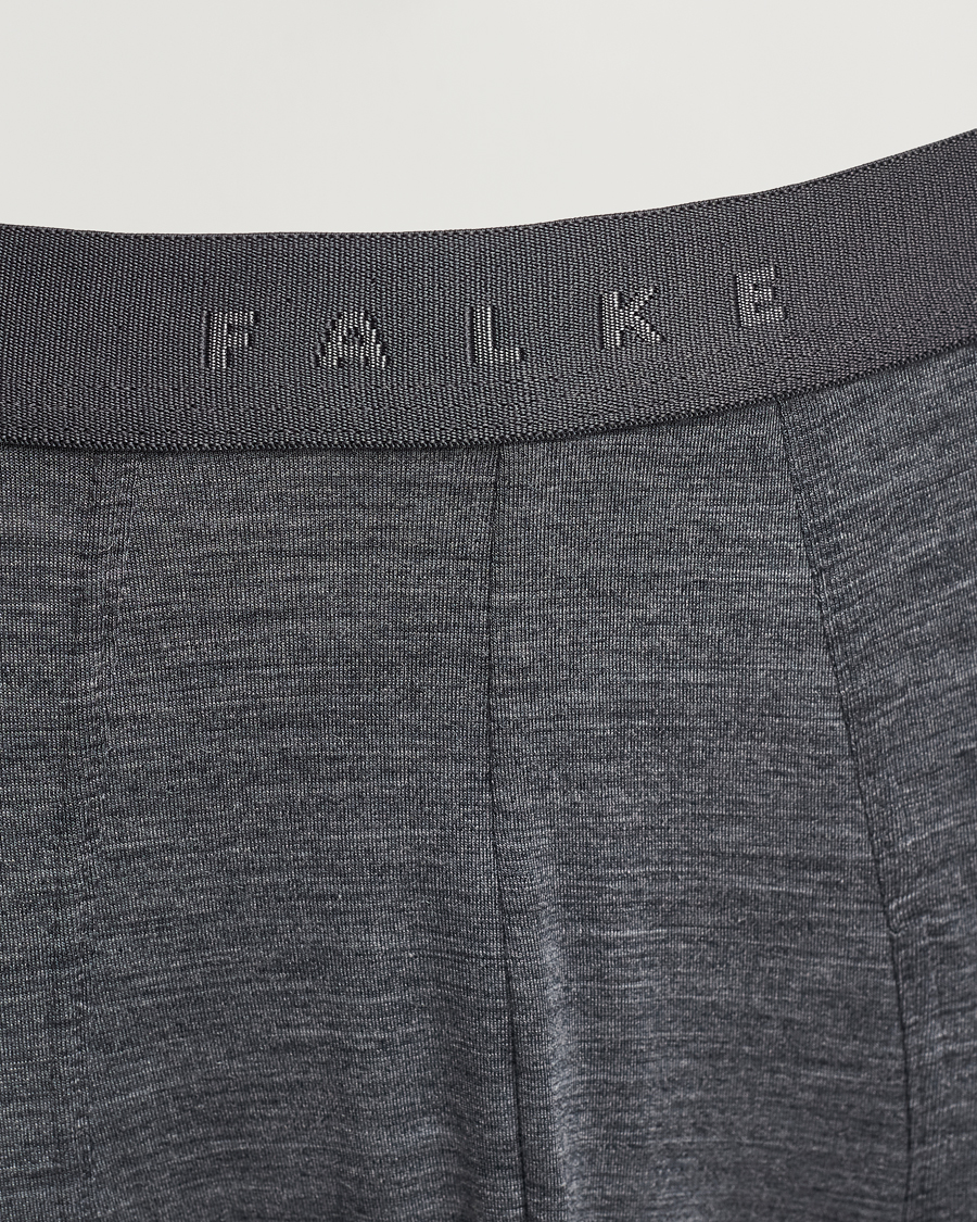 Uomini | Biancheria intima | Falke | Clima Wool Long Tights Dark Grey Heather