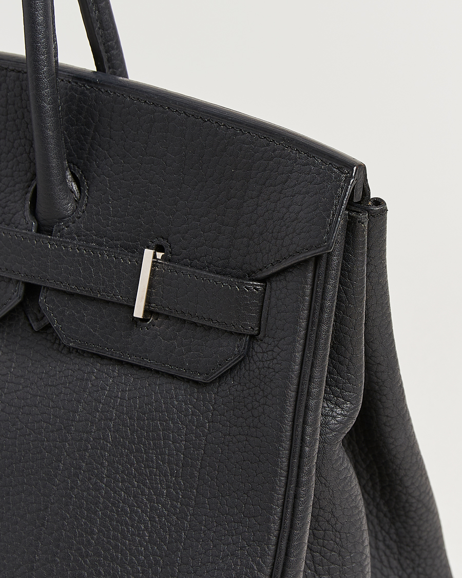 Uomini | Pre-Owned & Vintage Bags | Hermès Pre-Owned | Birkin 35 Fjord Leather Black