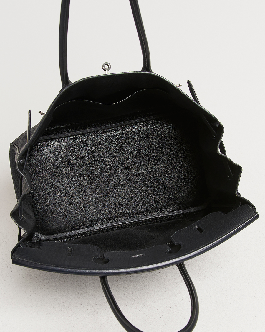 Uomini | Pre-Owned & Vintage Bags | Hermès Pre-Owned | Birkin 35 Fjord Leather Black