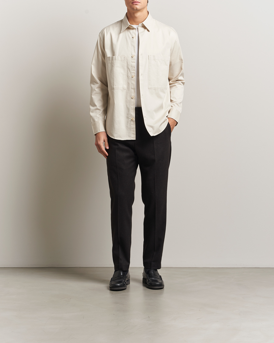 Uomini | Camicie | NN07 | Freddy Tencel Workwear Shirt Ivory