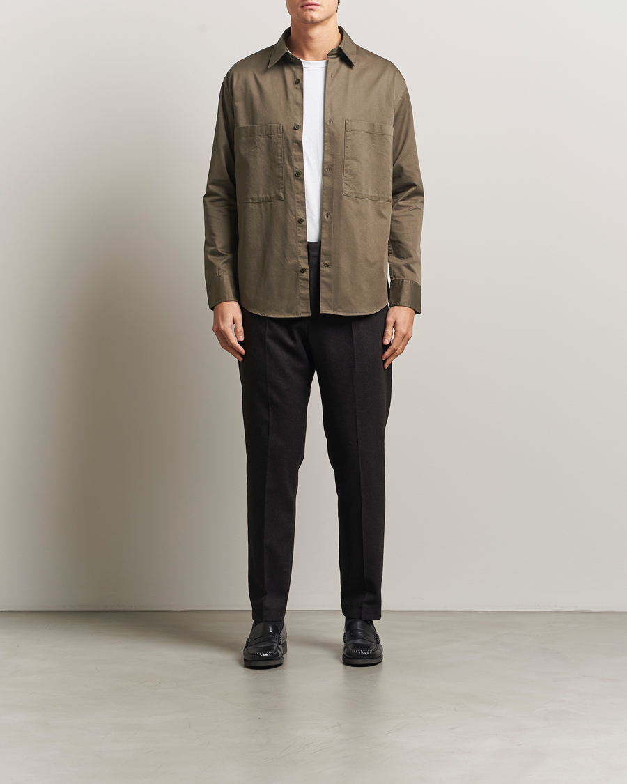 Uomini | Camicie | NN07 | Freddy Tencel Workwear Shirt Mable Husk