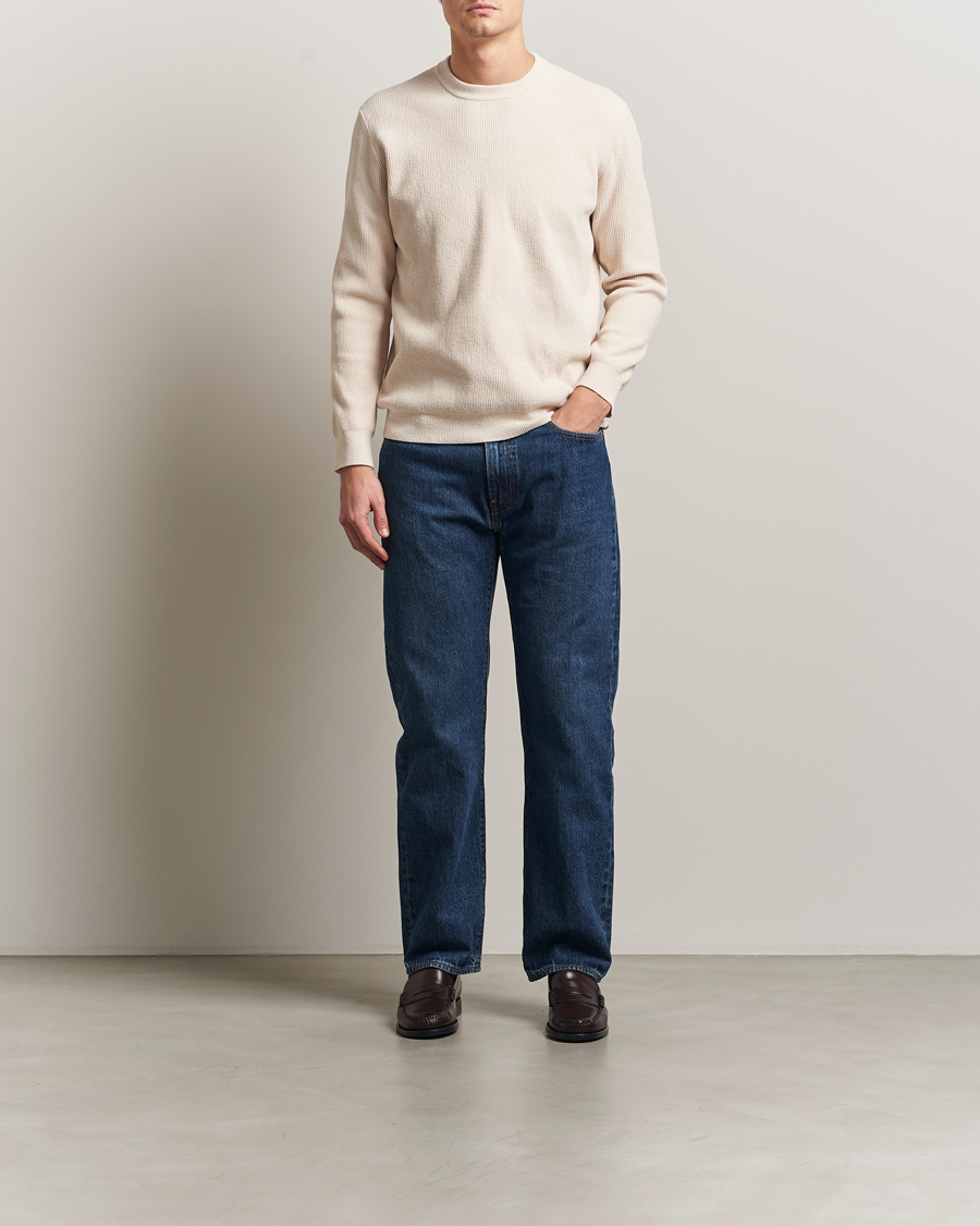 Uomini | Maglieria | NN07 | Danny Rib Knitted Crew Neck Ivory