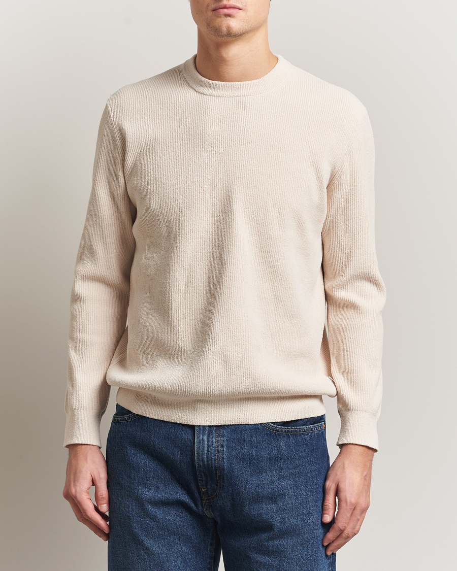 Uomini | Maglieria | NN07 | Danny Rib Knitted Crew Neck Ivory