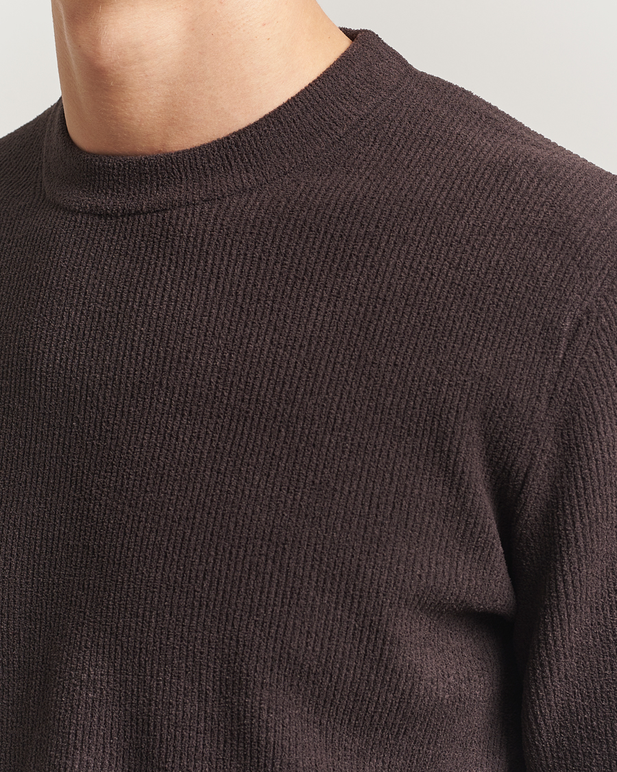 Uomini | Maglieria | NN07 | Danny Rib Knitted Crew Neck Dusky Port