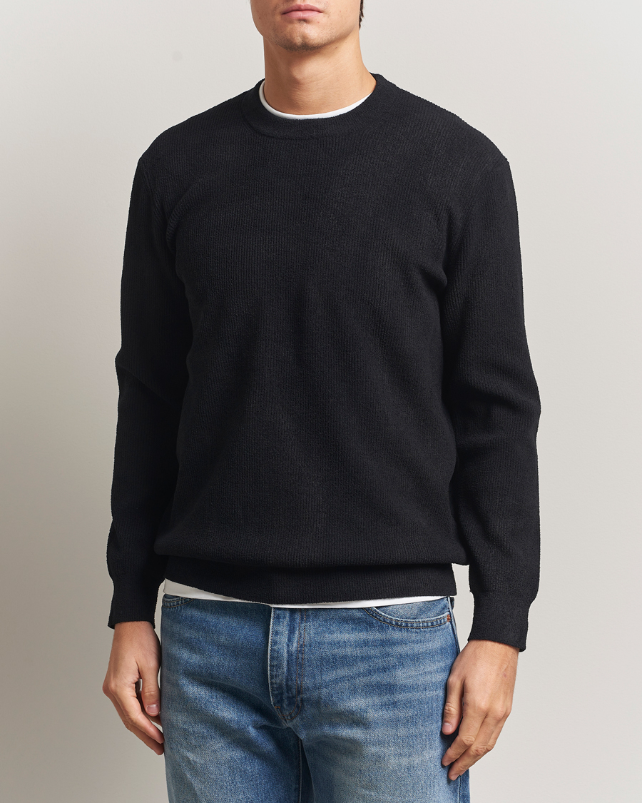 Uomini | Maglieria | NN07 | Danny Rib Knitted Crew Neck Black