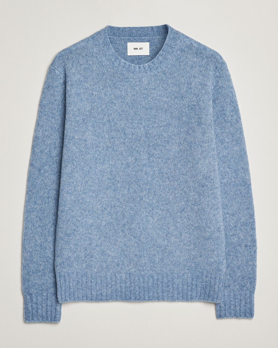 Uomini | Maglieria | NN07 | Lee Wool Knitted Sweater Denim Blue