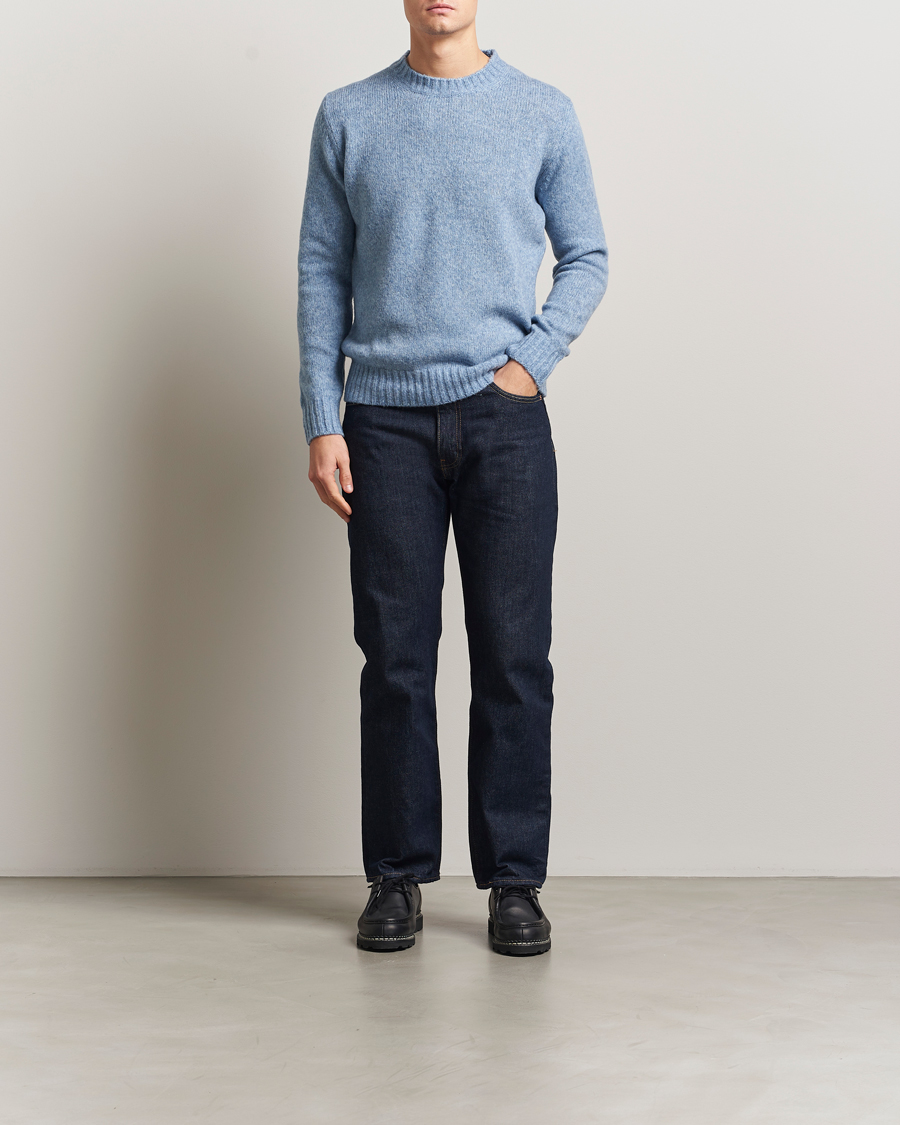 Uomini | Maglieria | NN07 | Lee Wool Knitted Sweater Denim Blue