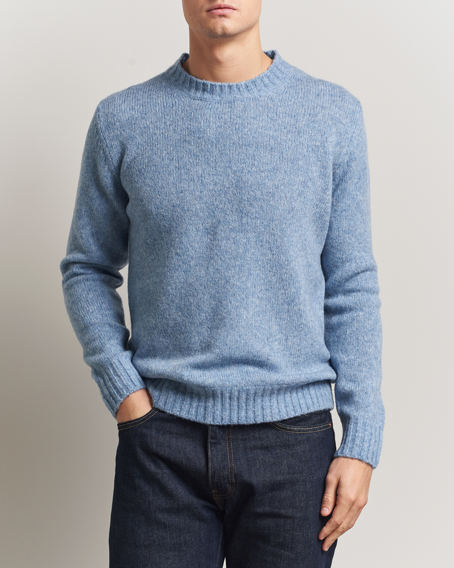Uomini | Maglieria | NN07 | Lee Wool Knitted Sweater Denim Blue